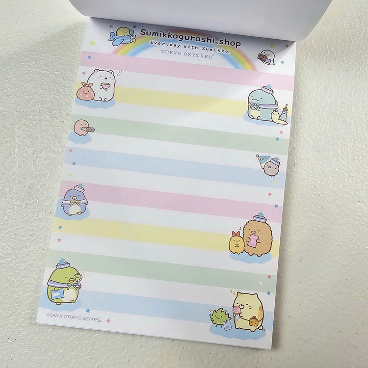 San-x Sumikko Gurashi Large Memo Pad Kawaii Japan