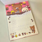 Rilakkuma Large Memo Pad Sticker Page Kawaii Stationery Notepad Collectible Used