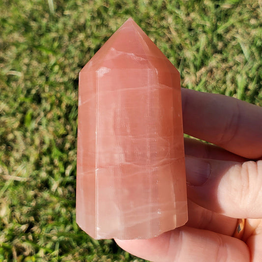 Pink Calcite Tower Generator Crystals Collectible Rocks B