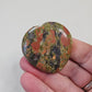 Unakite Worry Pocket Stone Crystals BONUS Info Card Gifts