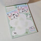 Crux Kotori Large Memo Pad Rain Kawaii Stationery Notepad Collectible Gifts
