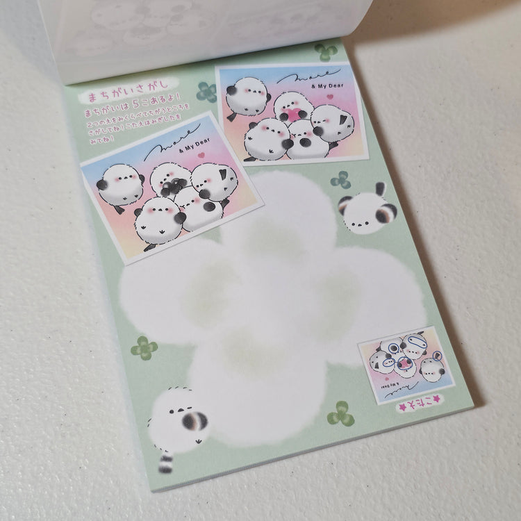 Crux Kotori Large Memo Pad Rain Kawaii Stationery Notepad Collectible Gifts