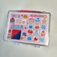 Honey Maple Kawaii Stamp set stampers Japan Retro Collectible Gifts Planner Used