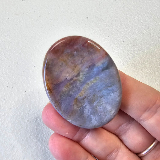 Ocean Jasper Worry Pocket Stone Crystals Mineral Stones BONUS INFO CARD Gifts