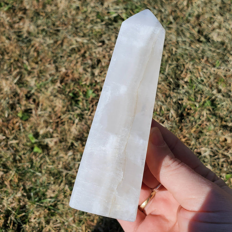 Pineapple Calcite Tower Obelisk Crystal Gift Gorgeous Quality