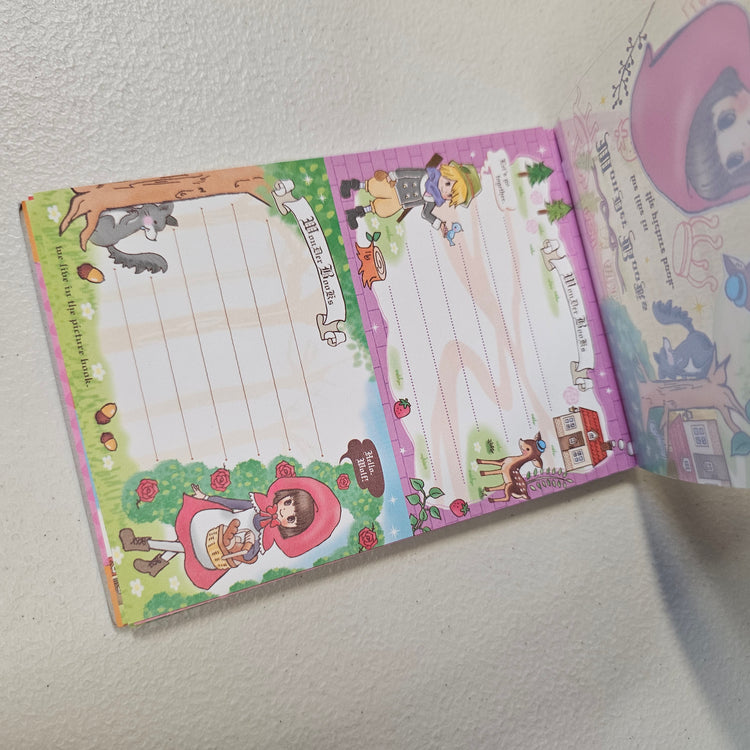 Wonder Books Large Memo Pad Kawaii Stationery Notepad Used