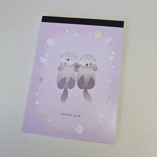 Otter Large Memo Pad Kawaii Japan Stationery Collectible Gifts