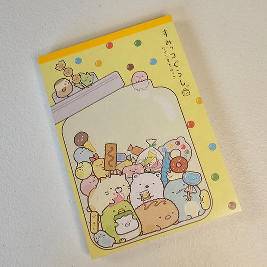 Sumikko Gurashi Memo Pad Kawaii Sticker Page Stationery Collectible Gifts Used