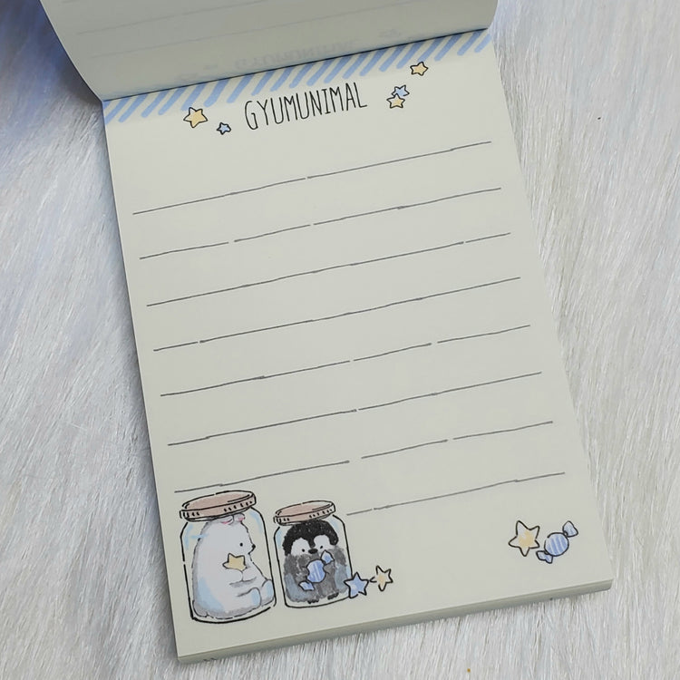 Gyumunimal Crux Mini Memo Pad Stationery Collectible Gifts