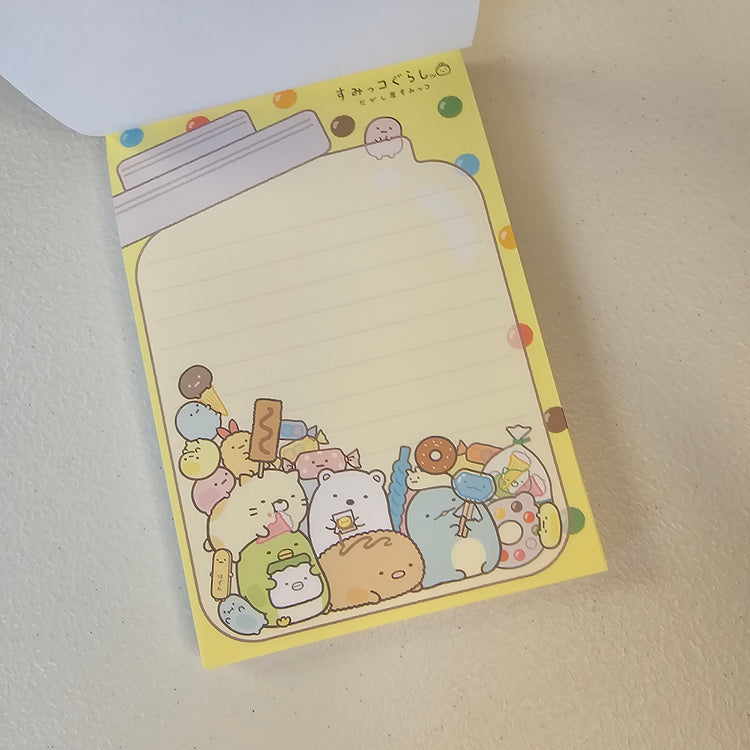 Sumikko Gurashi Memo Pad Kawaii Sticker Page Stationery Collectible Gifts Used