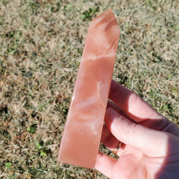 Honey Calcite Tower Obelisk Crystal Gift Gorgeous Quality