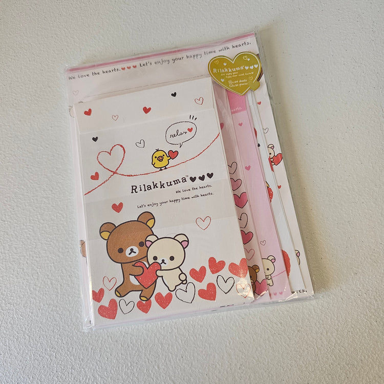 Rilakkuma San-x Letterset stationery Set Kawaii Japan Mail Letter Writing Collectible Gifts