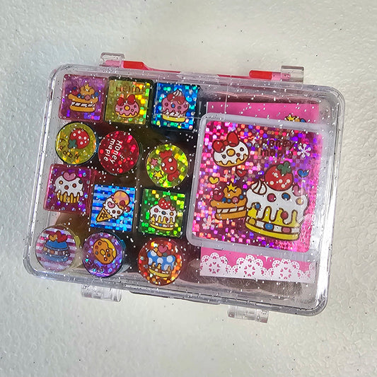 Honey Maple Kawaii Stamp set stampers Japan Retro Collectible Gifts Planner Used