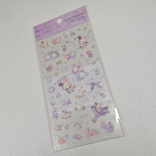 San-x Sentimental Circus Stickers Sticker Sheet Kawaii Japan Collectible Cute Gifts