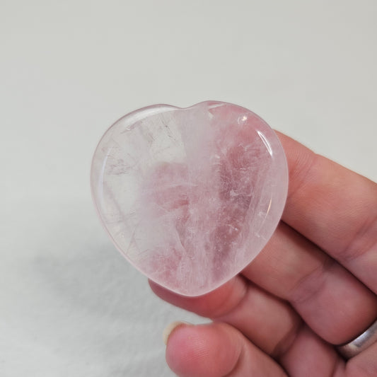 Rose Quartz Worry Pocket Stone Crystals BONUS INFO Card Gifts