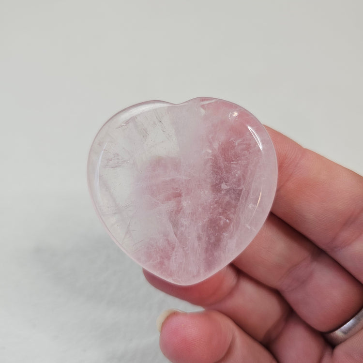 Rose Quartz Worry Pocket Stone Crystals BONUS INFO Card Gifts