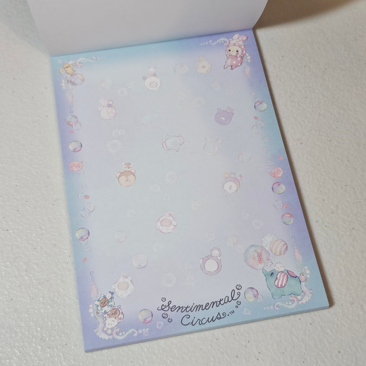 San-x Sentimental Circus Large Memo Pad Kawaii Stationery Notepad Collectible Gifts
