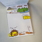 Petanimaru Memo Pad Sticker Page Kawaii Stationery Collectible Gifts Used