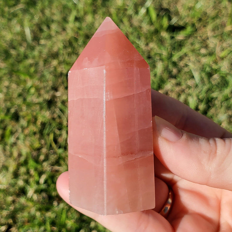 Pink Calcite Tower Generator Crystals Collectible Rocks B