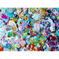Vintage Kawaii Sticker Flakes Lot 40 Kamio Crux Lemon Co. Q-lia San-x Sack Japan Stationery