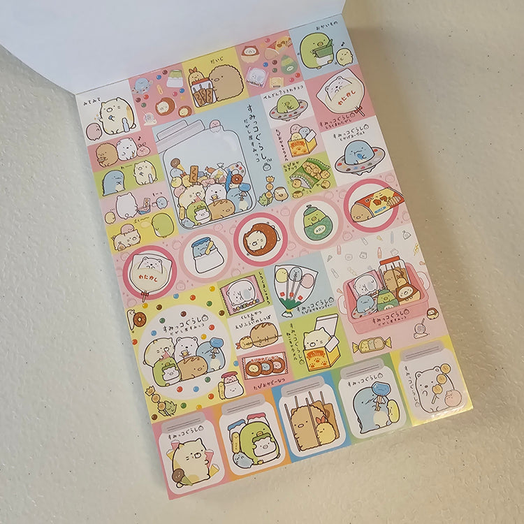 Sumikko Gurashi Memo Pad Kawaii Sticker Page Stationery Collectible Gifts Used