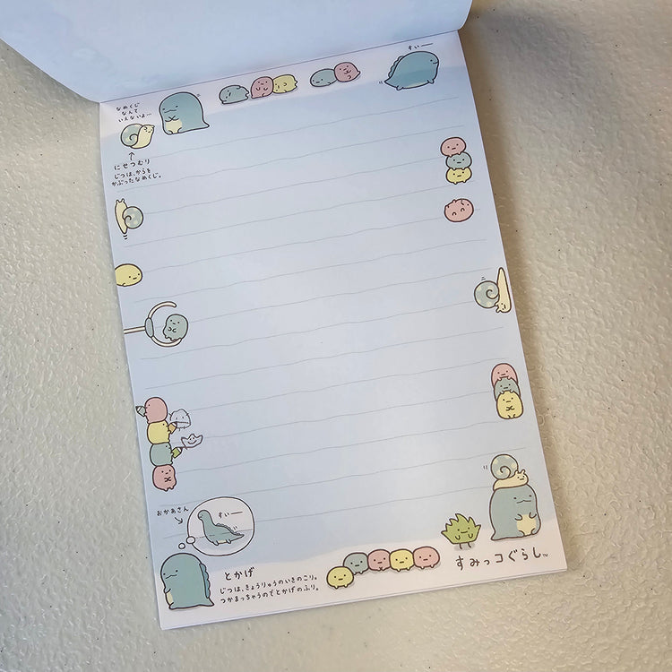 Sumikko Gurashi Memo Pad Sticker Page Kawaii Stationery Collectible Gifts Used