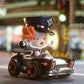 SkullPanda Pop Mart Super Track Vintage Police Car Designer Art Toy Mini Figure