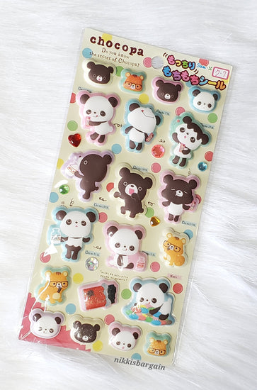 Cute Kawaii San-X Rilakkuma Bear Sticker Sheet 2018 - B - for