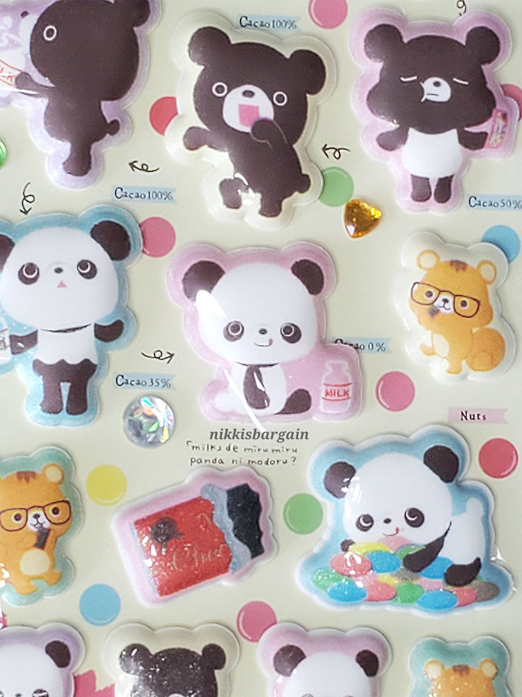 Chocopa Rilakkuma Puffy Squishy Sticker Sheets (Choose 1) Stickers