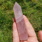 Rose Quartz Tower Point Rainbow BONUS Info Card Crystals Minerals Stones Natural Metaphysical Nature Reiki Collectible
