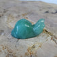 Kawaii Green Aventurine Snail Carving BONUS Info Card Crystals Minerals Stones Rocks Collectible Gifts