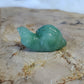 Kawaii Green Aventurine Snail Carving BONUS Info Card Crystals Minerals Stones Rocks Collectible Gifts