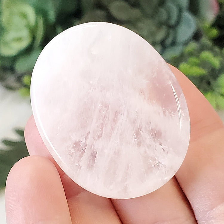 Quartz Worry Stone Beautiful Worry Stone Crystals Mineral Stones Natural BONUS Information Card Metaphysical Gifts