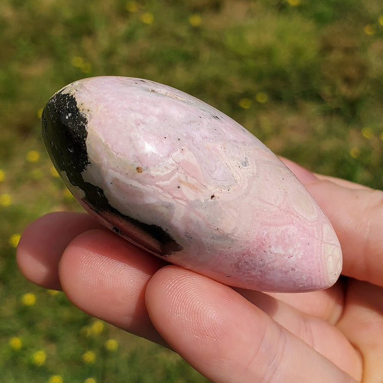 Rhodonite Rhodochrosite Heart Carving Crystals Minerals Metaphysical BONUS Info Card Collectible Gifts