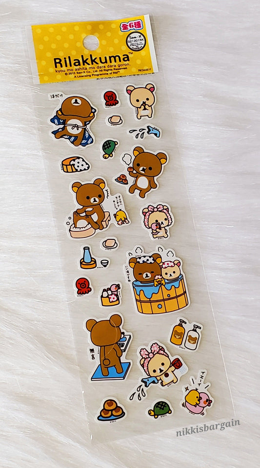 Rilakkuma Sticker Sheets (Choose 1) Stickers Kawaii Japan Gifts Back To School Planners Stationery Crafts