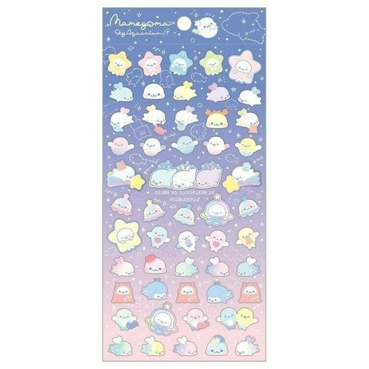 San-x Mamegoma Sky Aquarium Sticker Sheet Ocean Japan Stationery Collectible Gifts A