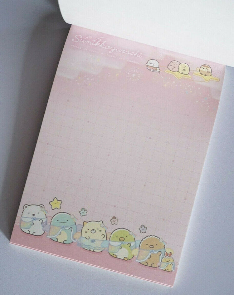 San-x Sumikko Gurashi Starry Sky Walk Large Memo Pad Kawaii Japan 2021 Stationery Collectible Gifts