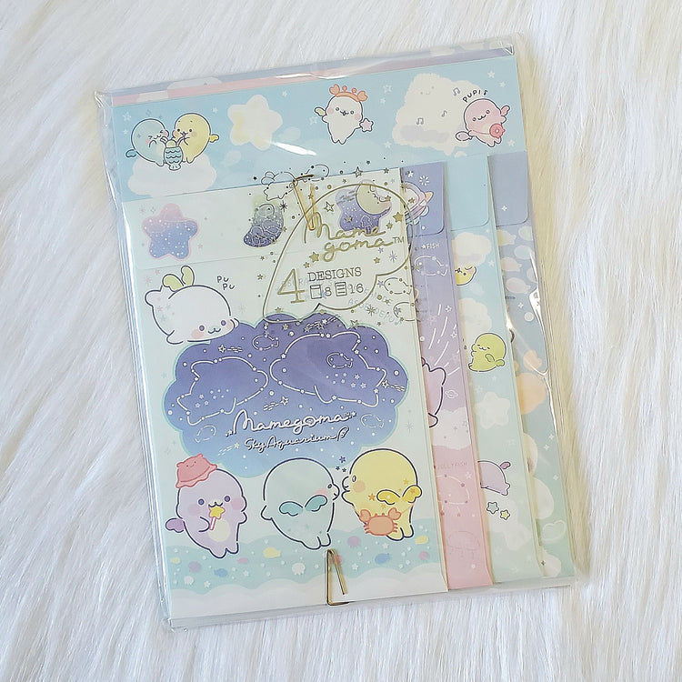 San-x Mamegoma Sky Aquarium Constellations Letter Set Stationery Kawaii Japan Mail Writing Collectible Gifts