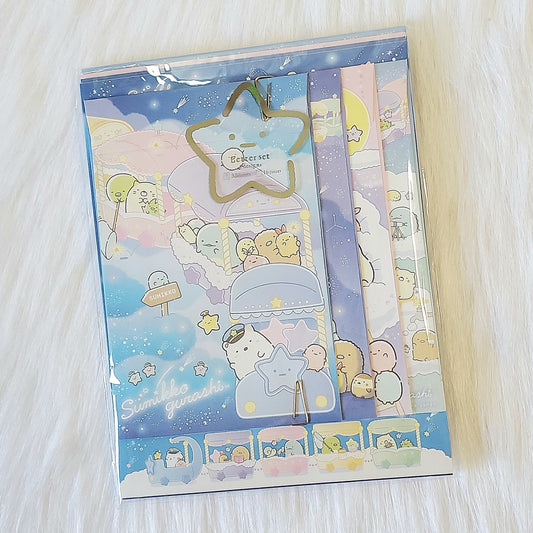 San-x Sumikko Gurashi Rainbow Sky Letter Set Stationery Kawaii Japan Mail Writing Collectible Gifts