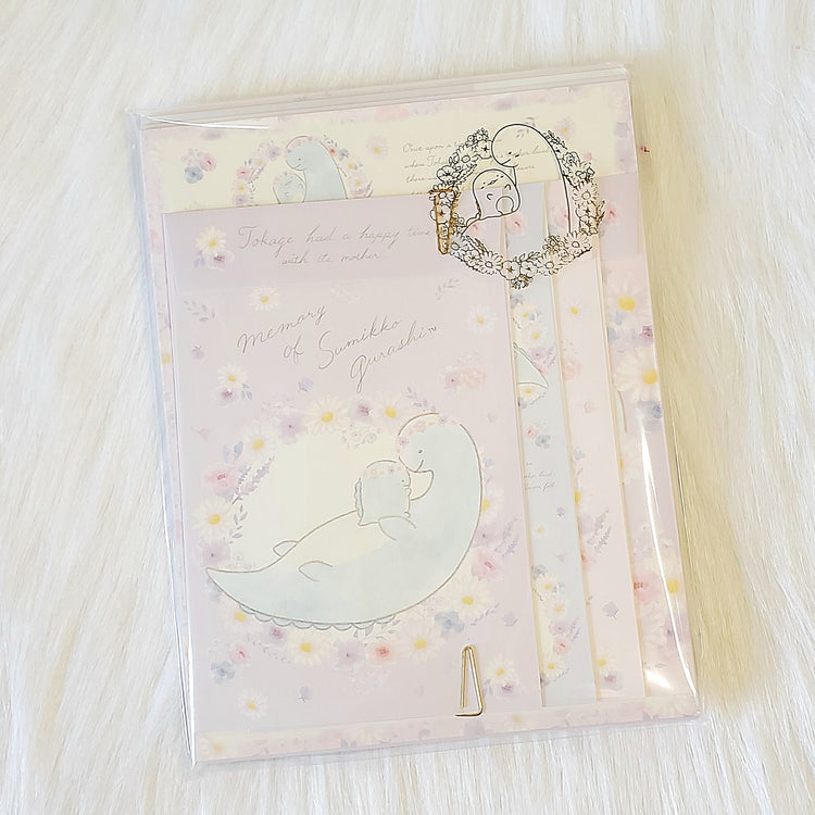 San-x Sumikko Gurashi Flowers from Sky Letter Set Stationery Kawaii Japan Mail Writing Collectible Gifts