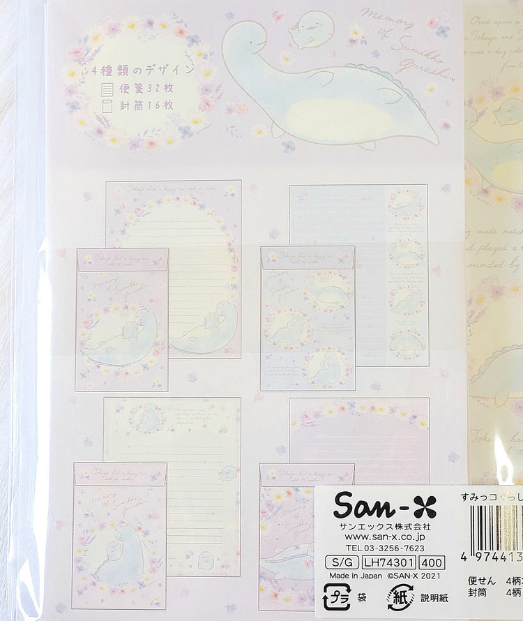 San-x Sumikko Gurashi Flowers from Sky Letter Set Stationery Kawaii Japan Mail