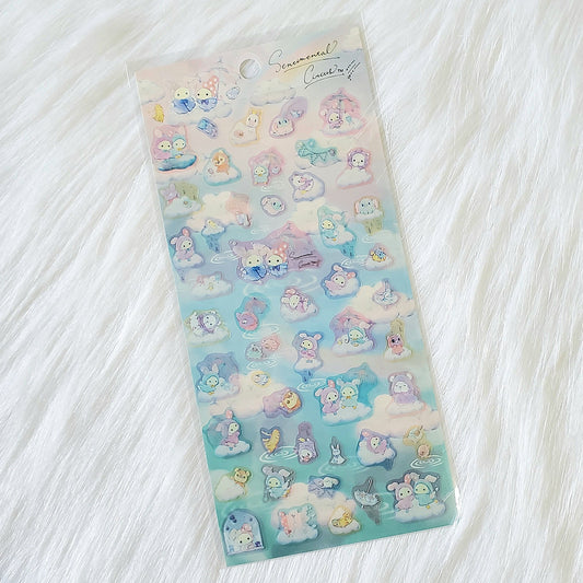 San-x Sentimental Circus Rainbow Over The Sky Stickers Sticker Sheet Kawaii Japan Collectible Cute Gifts B