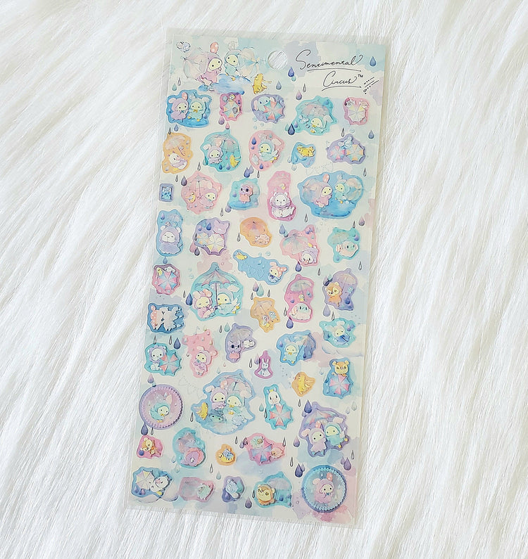 San-x Sentimental Circus Rainbow Over The Sky Stickers Sticker Sheet Kawaii Japan Collectible Cute Gifts