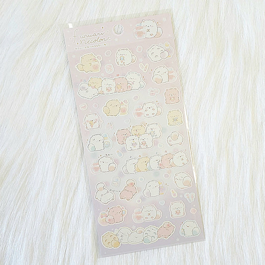 San-x Funwari Necolon Cat Stickers Sticker Sheet Kawaii Japan Collectible Cute Gifts