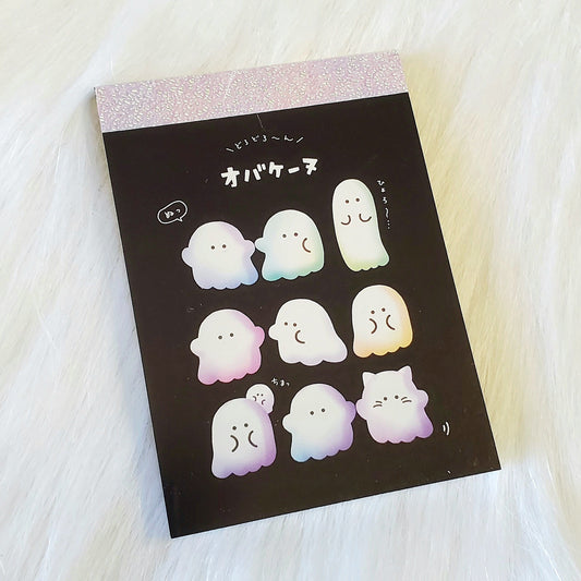 Obake Ghost Friends Mini Memo Pad Kawaii Stationery Notepad Collectible Gifts Bujo Planner