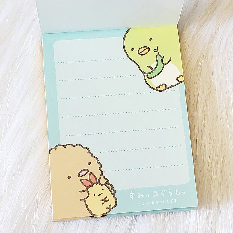 San-x Sumikko Gurashi Mini Memo Pad Kawaii Stationery Notepad Collectible Gifts Planners Bujo