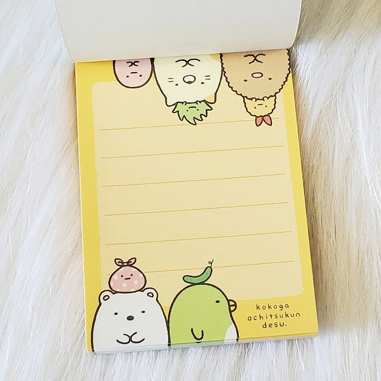 San-x Sumikko Gurashi Mini Memo Pad Kawaii Stationery Notepad Collectible Gifts Planners Bujo