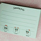 Q-lia Saturday Girl Japan Mini Memo Pad Stationery Kawaii