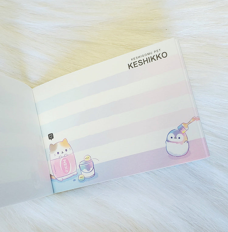 Keshikko Seal Crux Mini Memo Pad Kawaii Stationery Notepad Collectible Gifts B