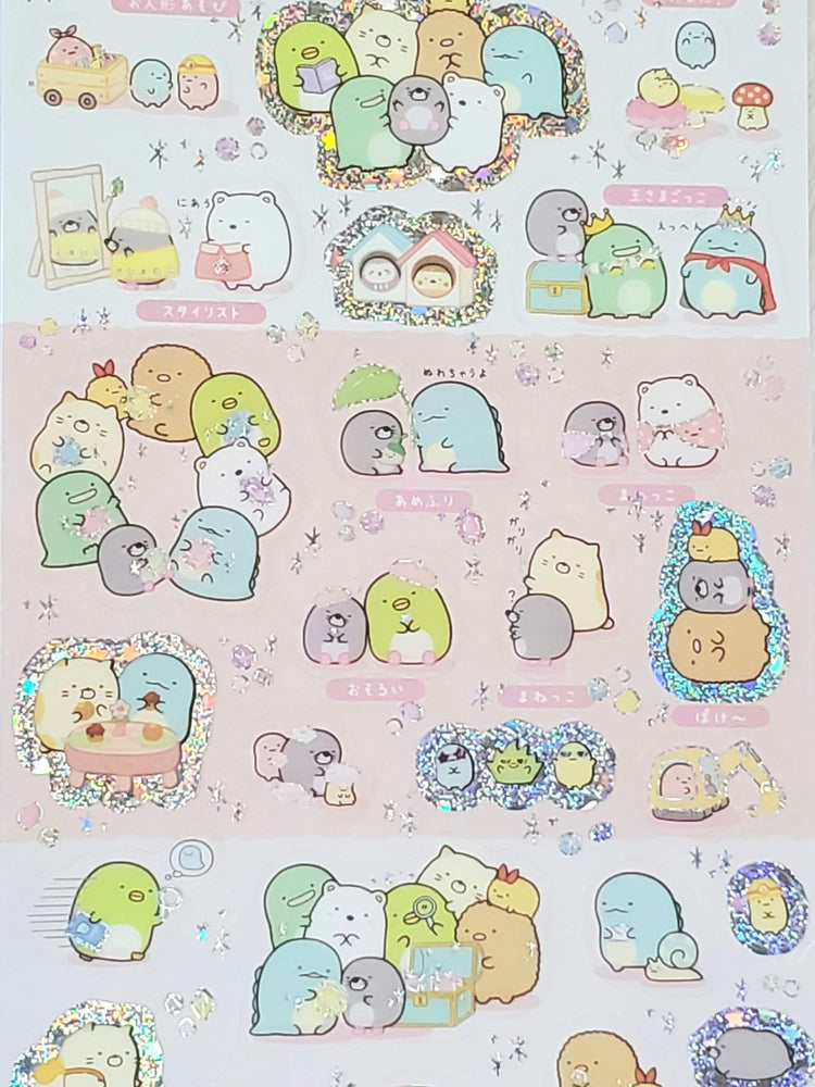 Sumikko Gurashi Sticker Sheet stickers Holographic Japan Cute Kawaii Gifts Collectible A